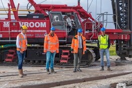 Eerste heipaal windpark Windplanblauw