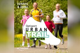 Uitnodiging voor startschot Optisport Urban Trail Dronten zondag 4 juni 2023, door wethouder Lap.