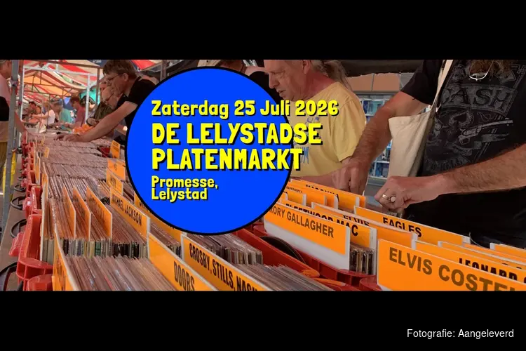 Zaterdag 25 juli: De Lelystadse platenmarkt